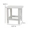 Flash Furniture White Adirondack Side Table and 2 Chair Set JJ-C14501-2-T14001-WH-GG - alternate 9